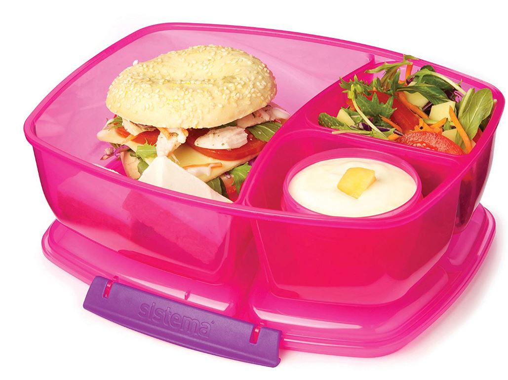 Sistema Lunchbox Triplesplit pink 2L