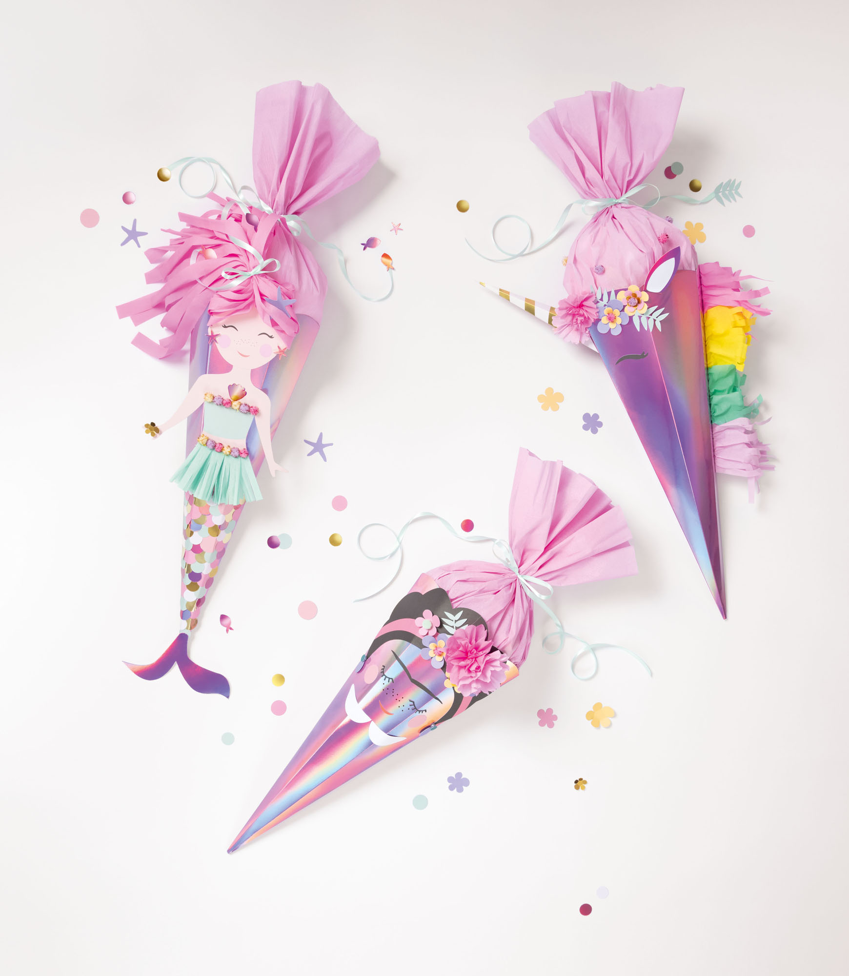 folia Schult�ten-Bastelset Einhorn Frida Meerjungfrau SC...