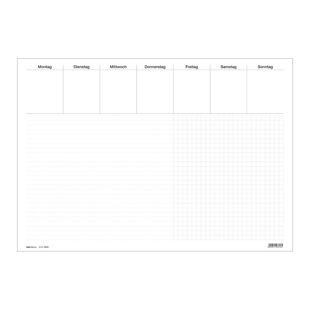 RNK Verlag Papier-Schreibunterlage "Office", wei�