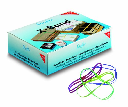L�ufer X-Band im Karton - 100 g, 150 x 11 mm, bunt sortiert