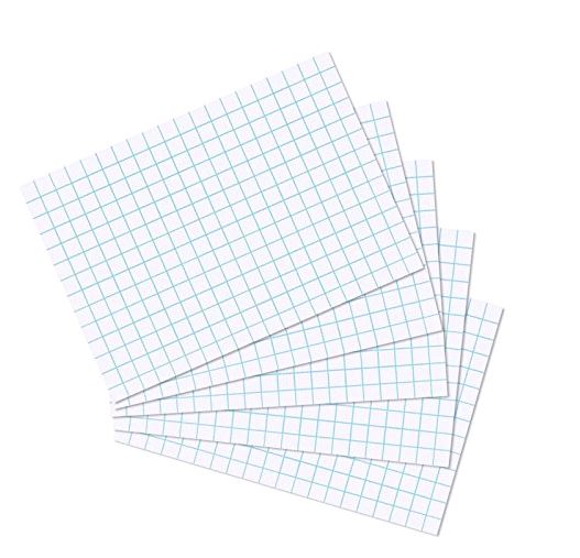herlitz Karteikarten, DIN A5, kariert, wei�