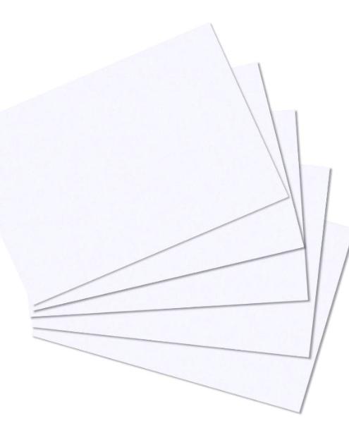 herlitz Karteikarten, DIN A5, blanko, wei�