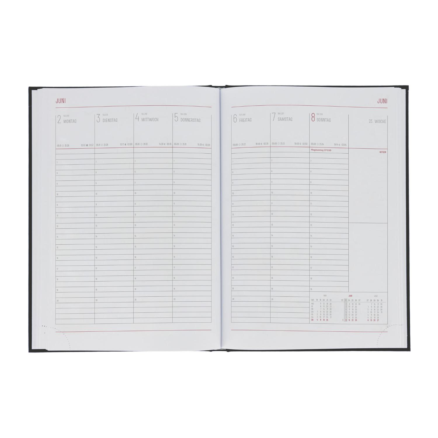herlitz Taschenkalender Sidney 2027 A5 schwarz