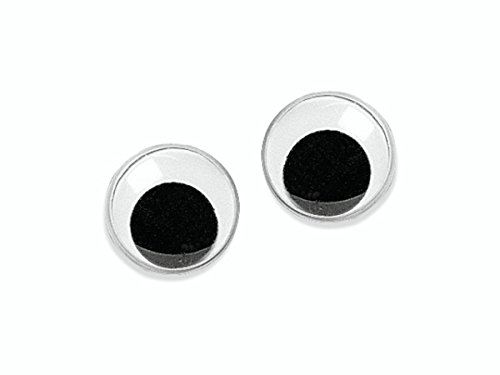 Wackelauge zum Kleben 25mm 10 St�ck mit beweglicher Pupi...