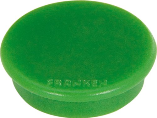FRANKEN Haftmagnet, Haftkraft: 300 g, Durchm. 24 mm, gr�n