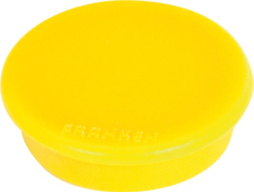 FRANKEN Haftmagnet, Haftkraft: 300 g, Durchm. 24 mm, gelb