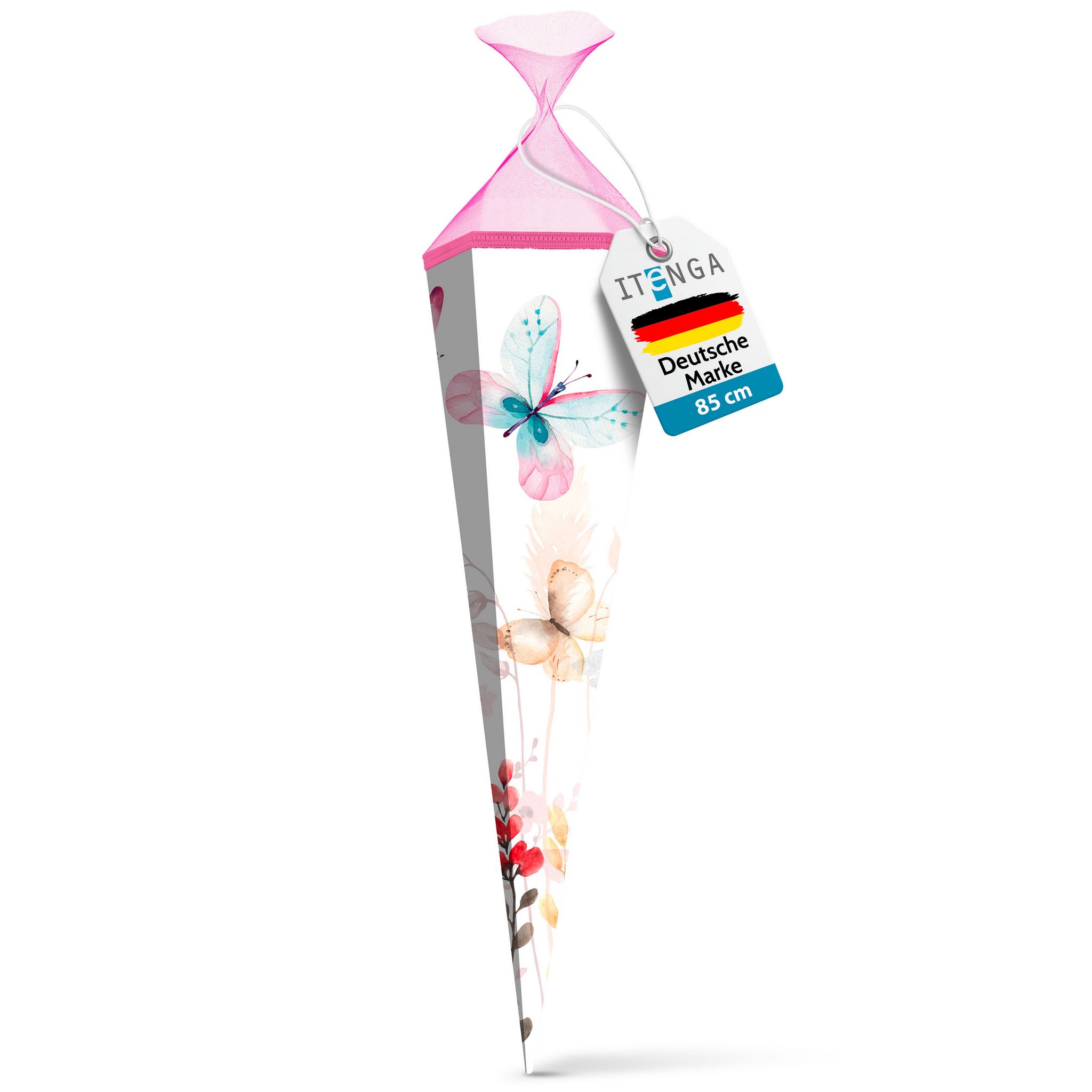 itenga Schult�te 85cm mit Brustbeutel Set SCHMETTERLING