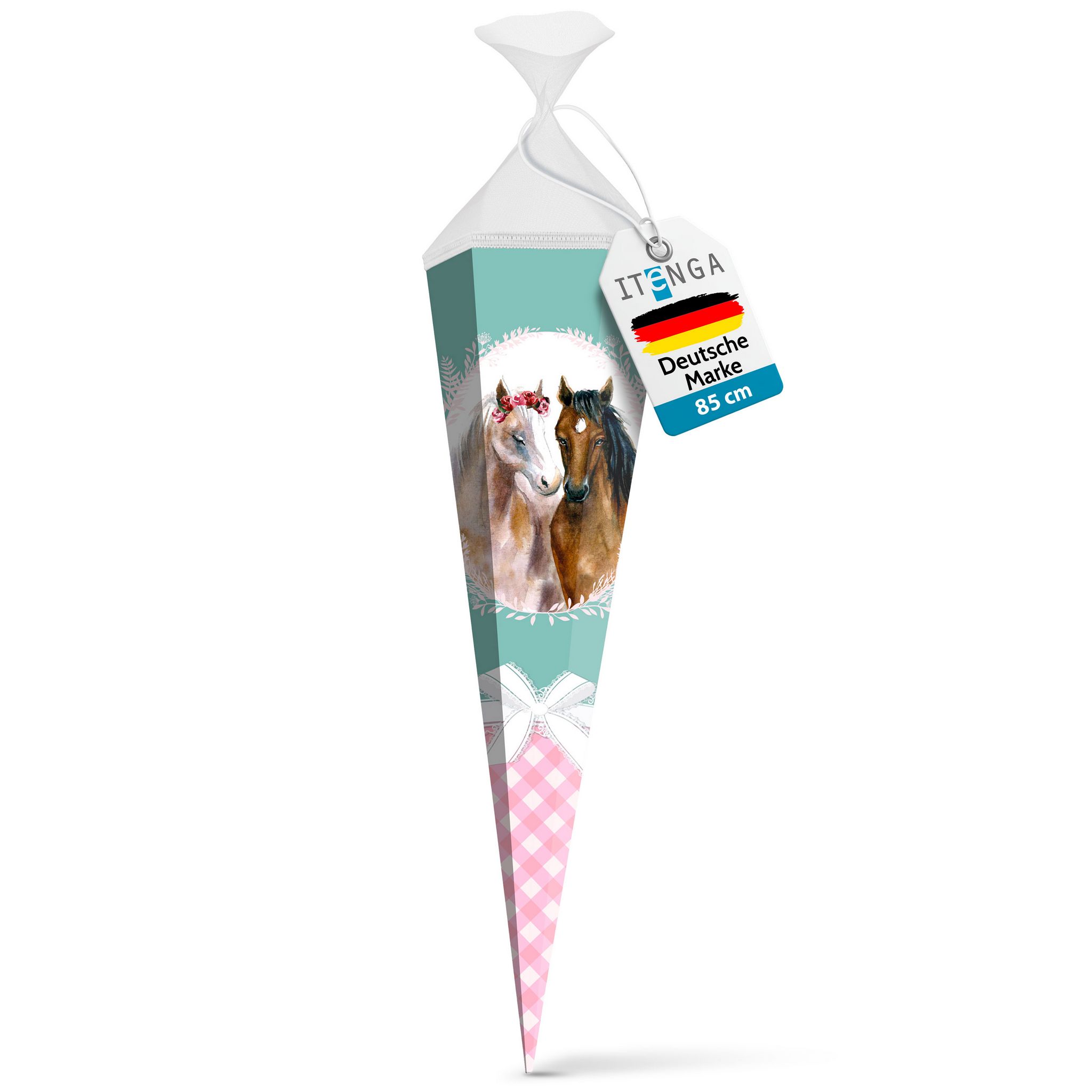 itenga Schult�te 85cm mit Brustbeutel Set PFERDE