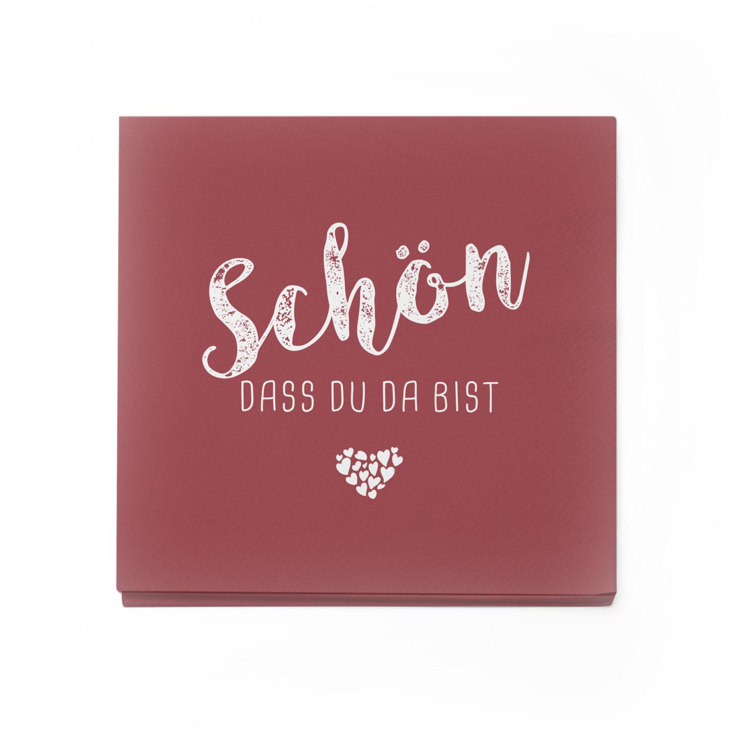 itenga 6x Windlicht + 40x Servietten - Sch�n dass du da ...