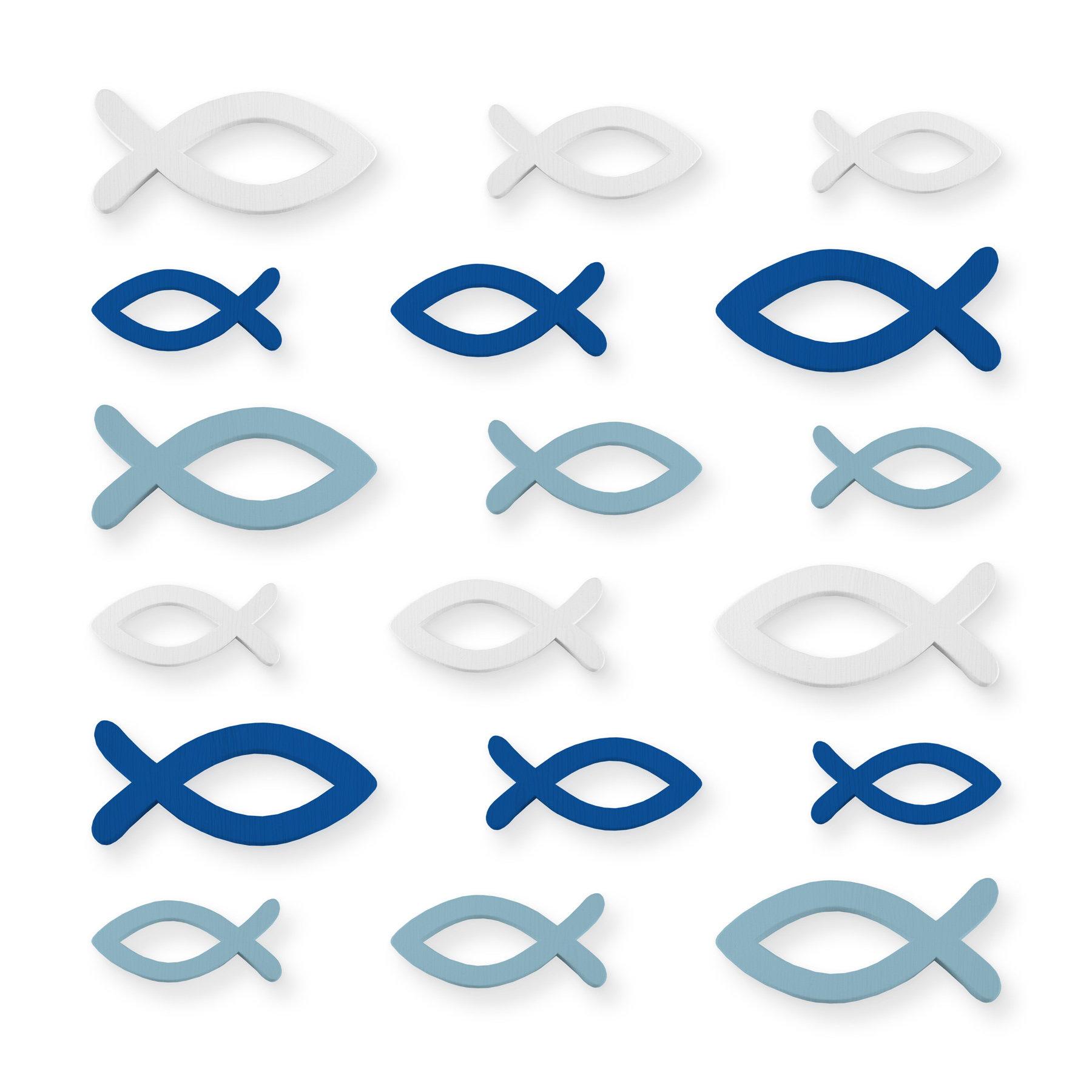 Streudeko 144x Fische mit 40x itenga Servietten Fisch (2...