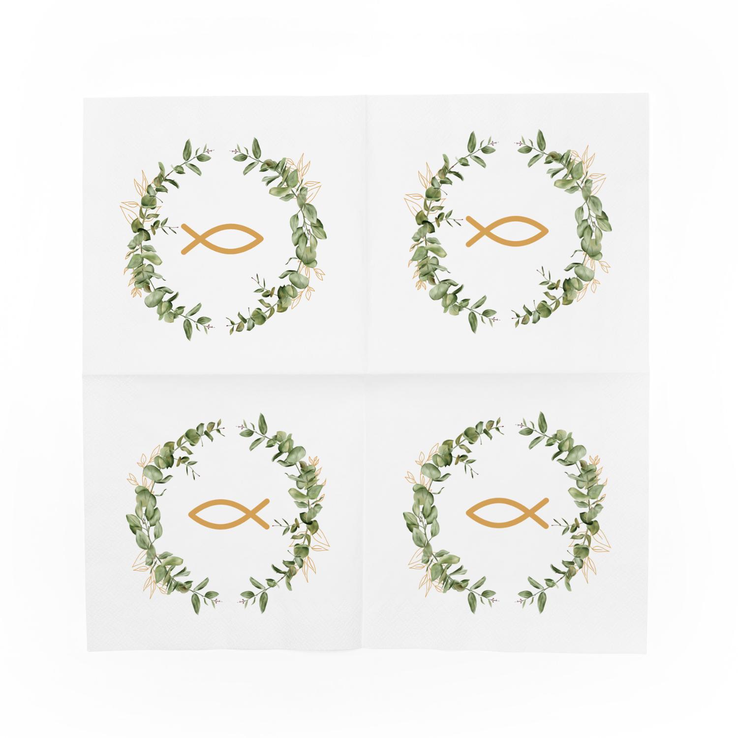 itenga 40x Serviette FISCH Eukalyptus