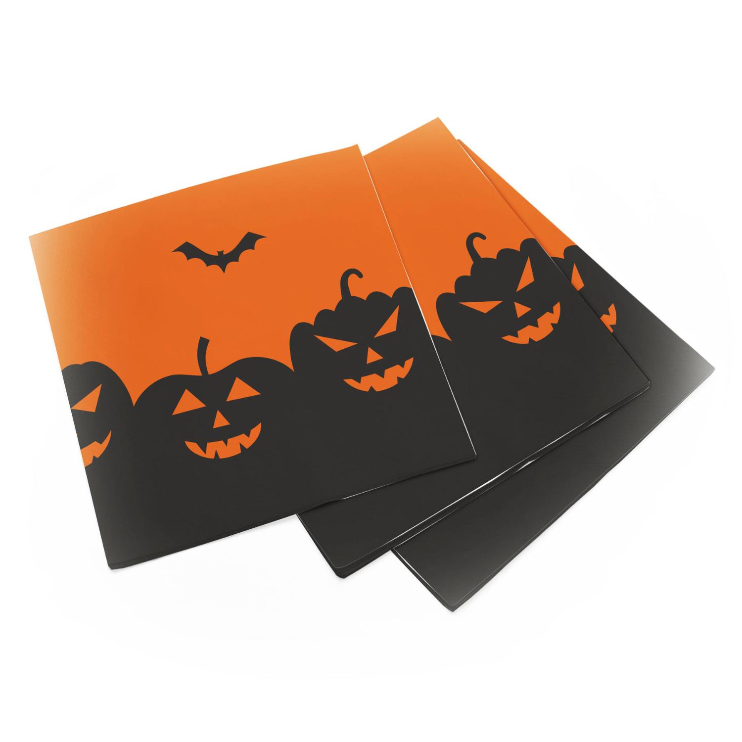 itenga 6x Windlicht + 40x Servietten - Halloween