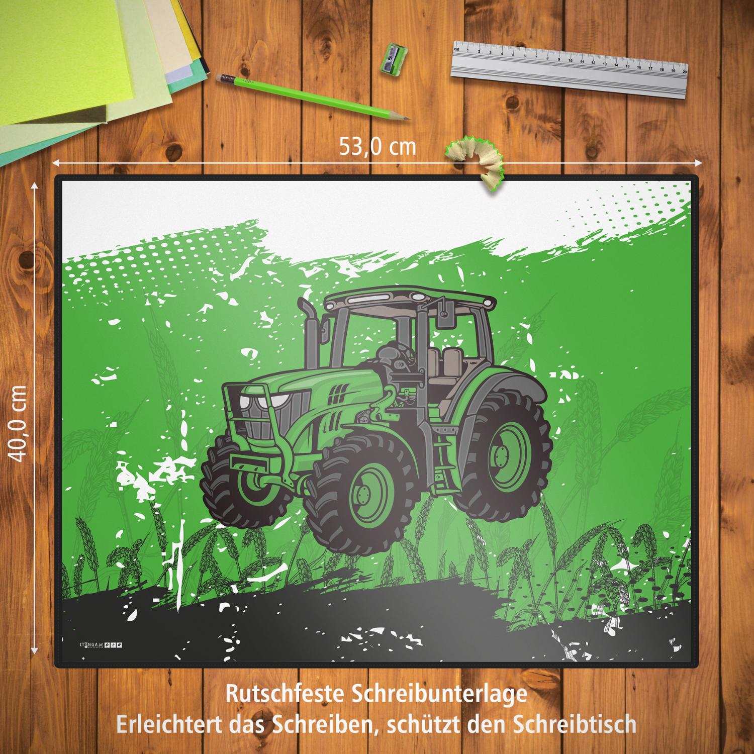 itenga Schreibunterlage V2 mit Stiftek�cher Motiv TRAKTOR
