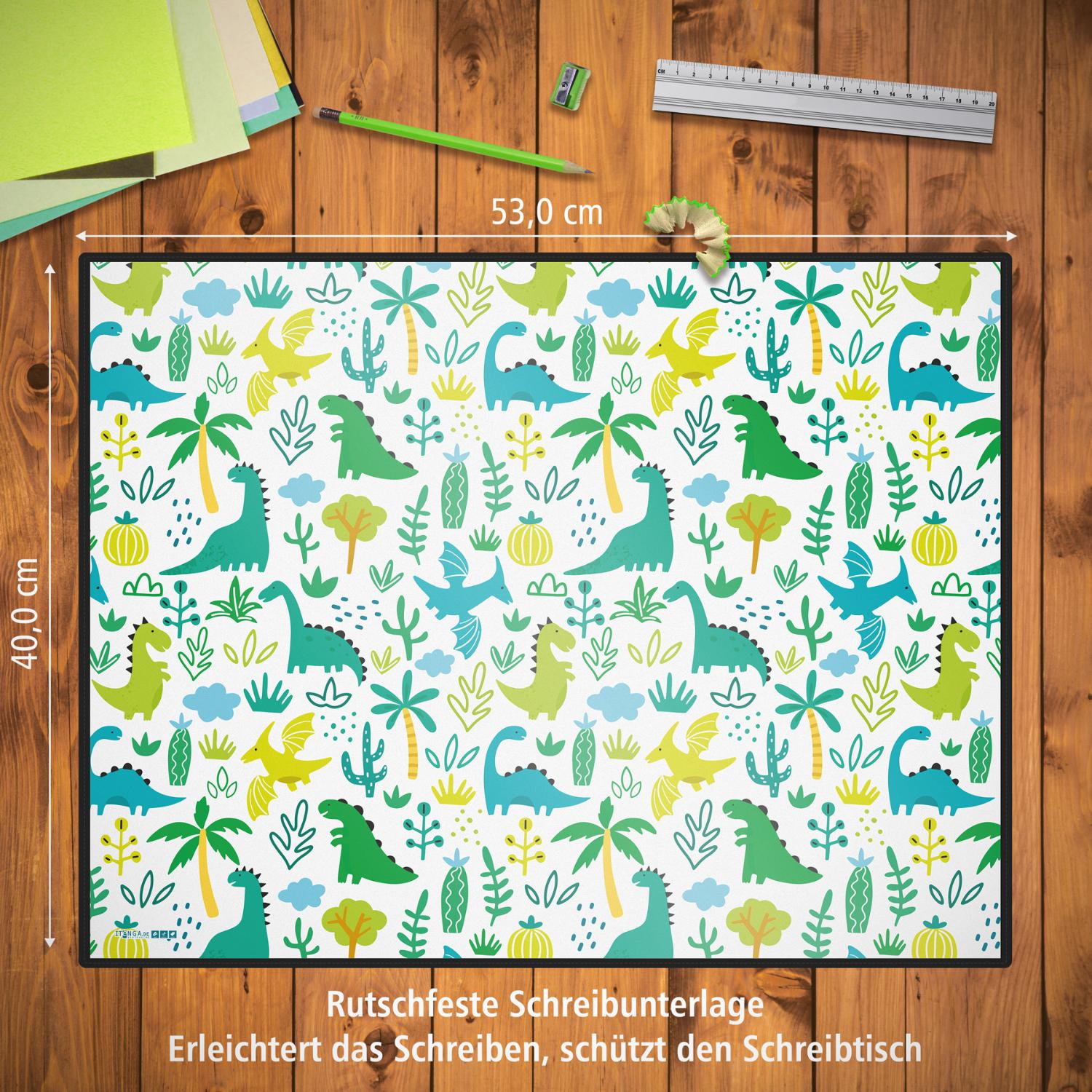 itenga Schreibunterlage V2 mit Stiftek�cher Motiv DINOS