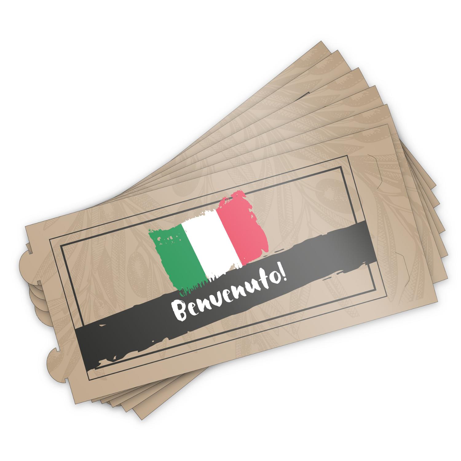 itenga 6x Windlicht + 40x Servietten - Italien