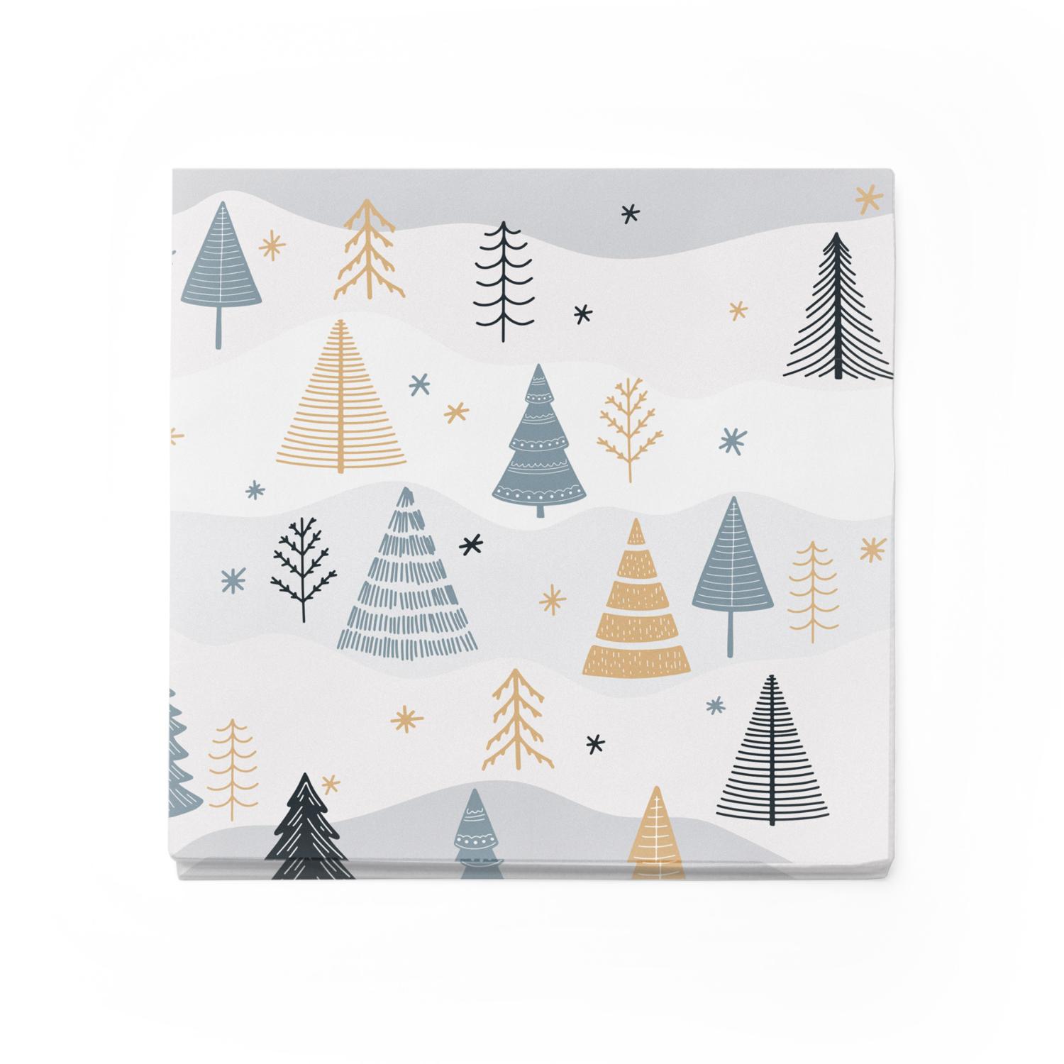itenga 80x Serviette Weihnachten B�ume - Winterlandschaf...