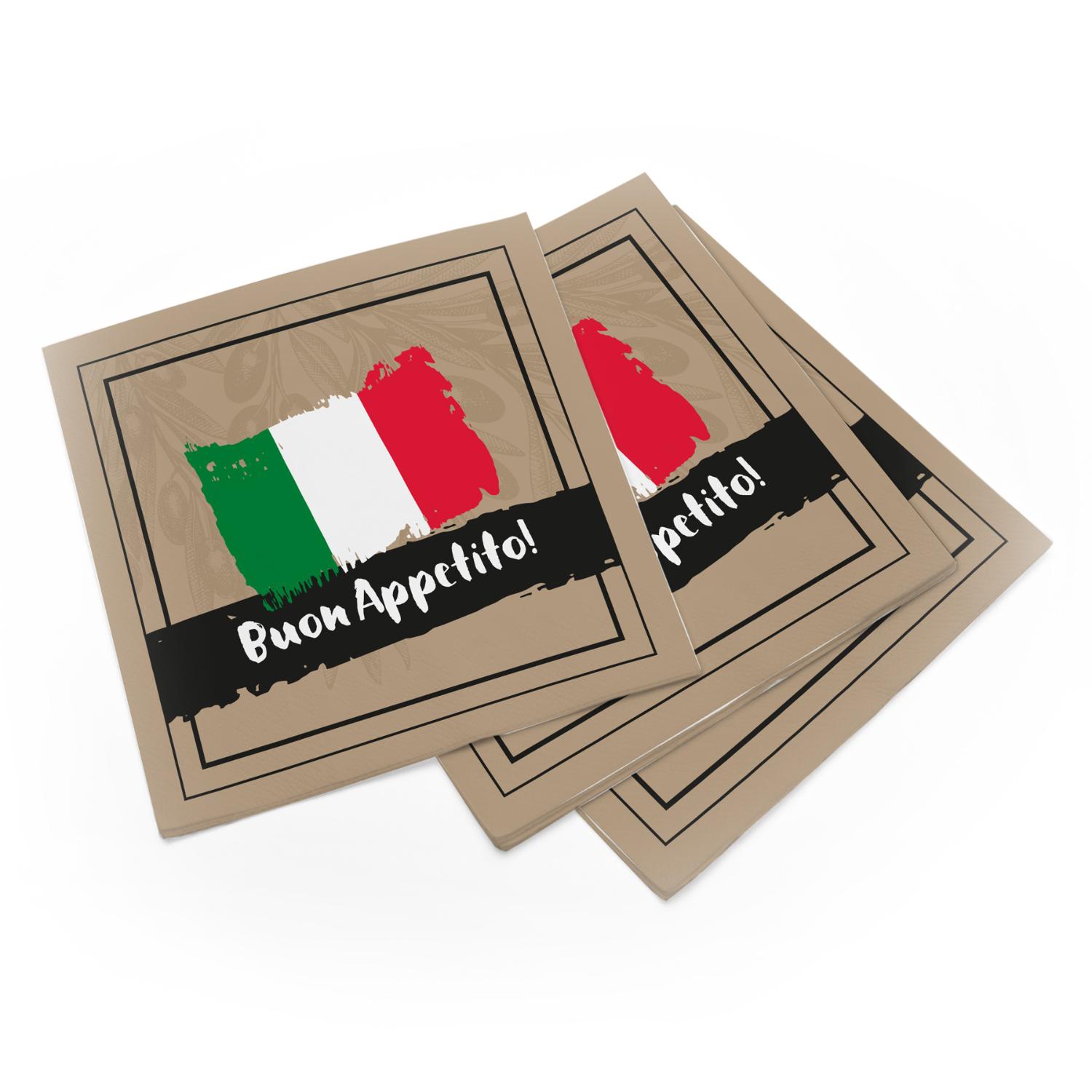 itenga 6x Windlicht + 40x Servietten - Italien