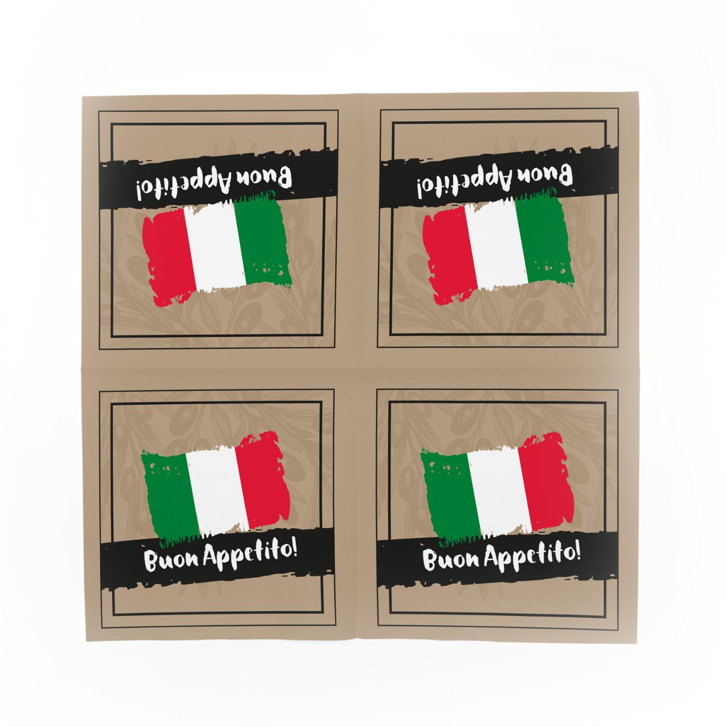 itenga 6x Windlicht + 40x Servietten - Italien