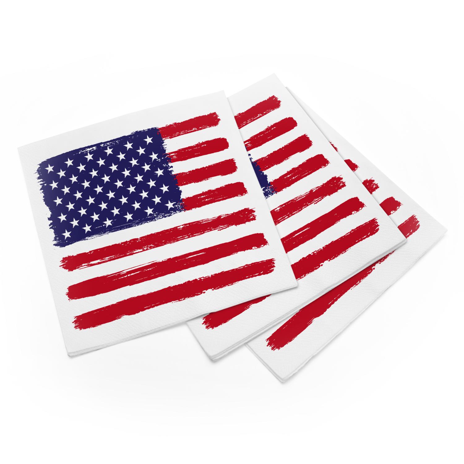 itenga 40x Serviette USA - Amerika Set