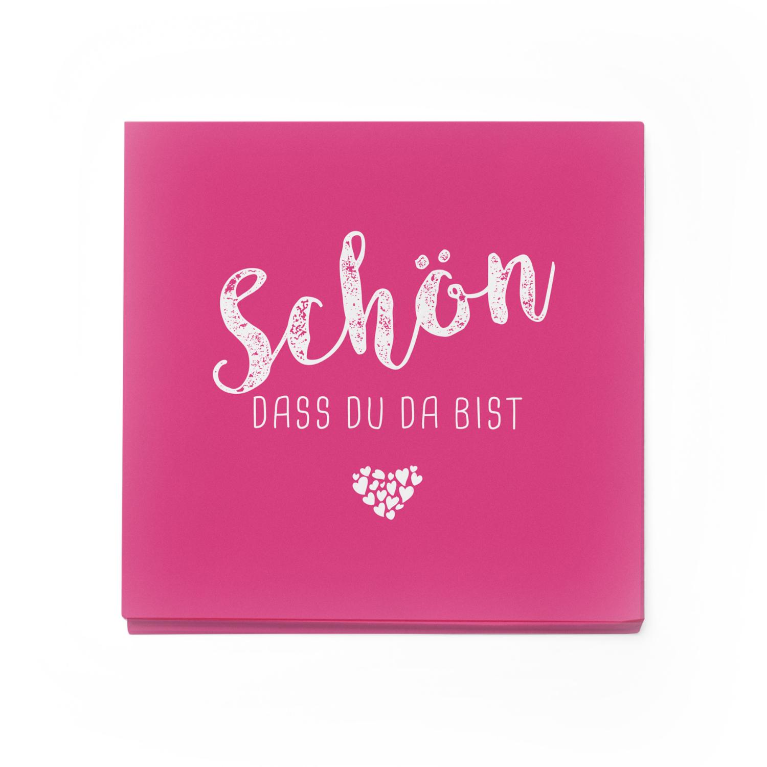 itenga 40x Serviette Sch�n dass du da bist fuchsia pink ...