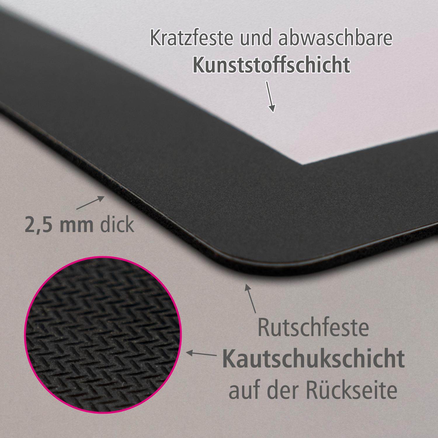 itenga Papierkorb mit Schreibunterlage Motiv Einhorn Set