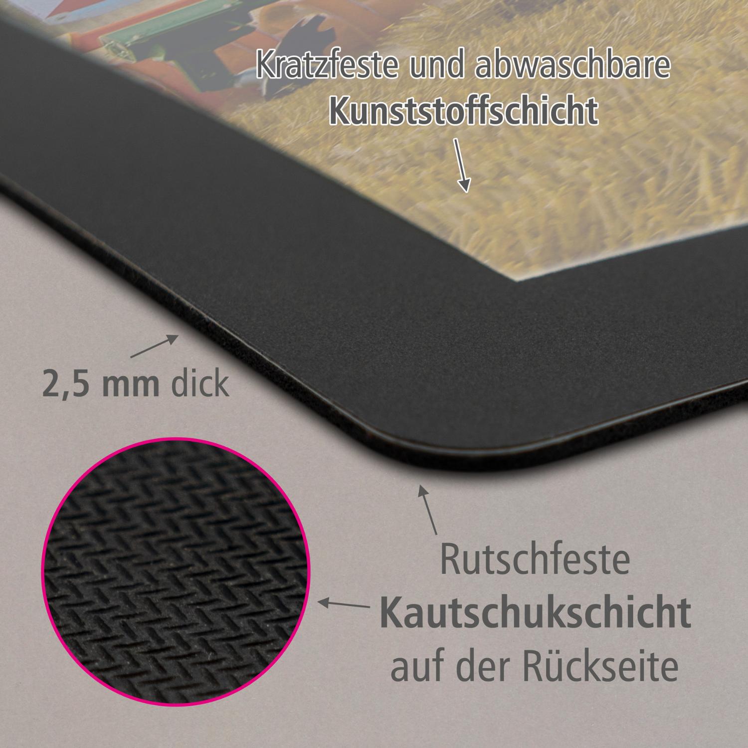 itenga Schreibtischunterlage V1 mit Papierkorb und Stift...