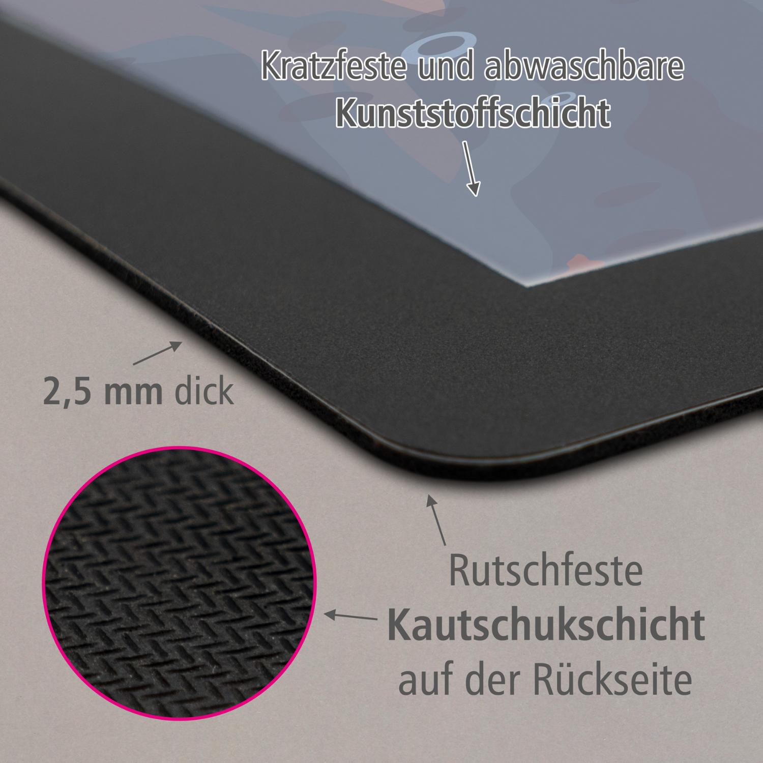 itenga Schreibtischunterlage V1 mit Papierkorb und Stift...