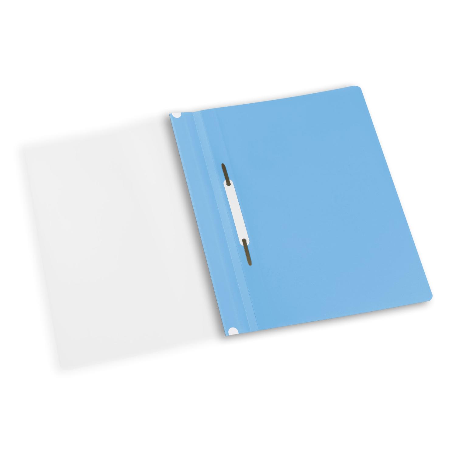 10x itenga Schnellhefter, DIN A4, PP, HELLBLAU