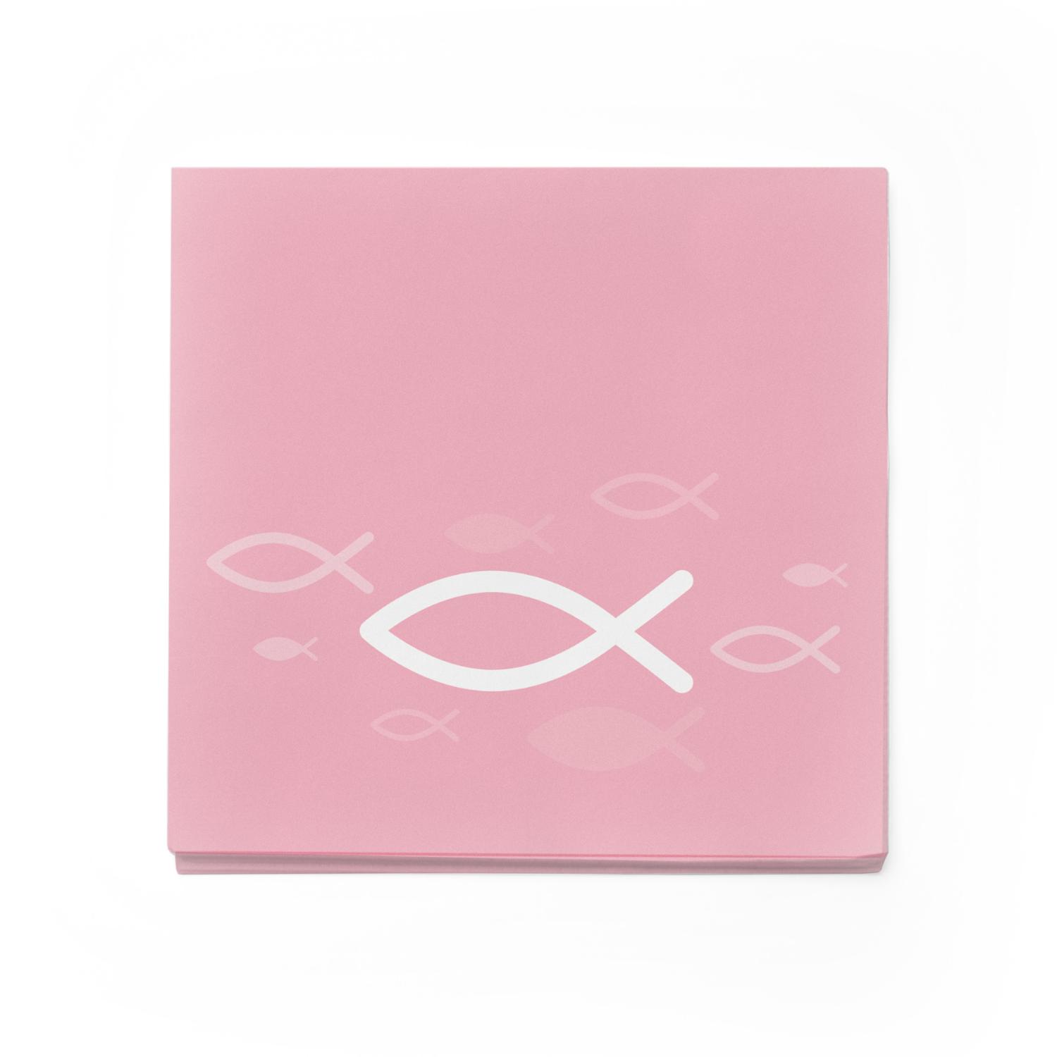 itenga Servietten Fisch ROSA Wei� 30 x 30 cm 3-lagig 40 ...