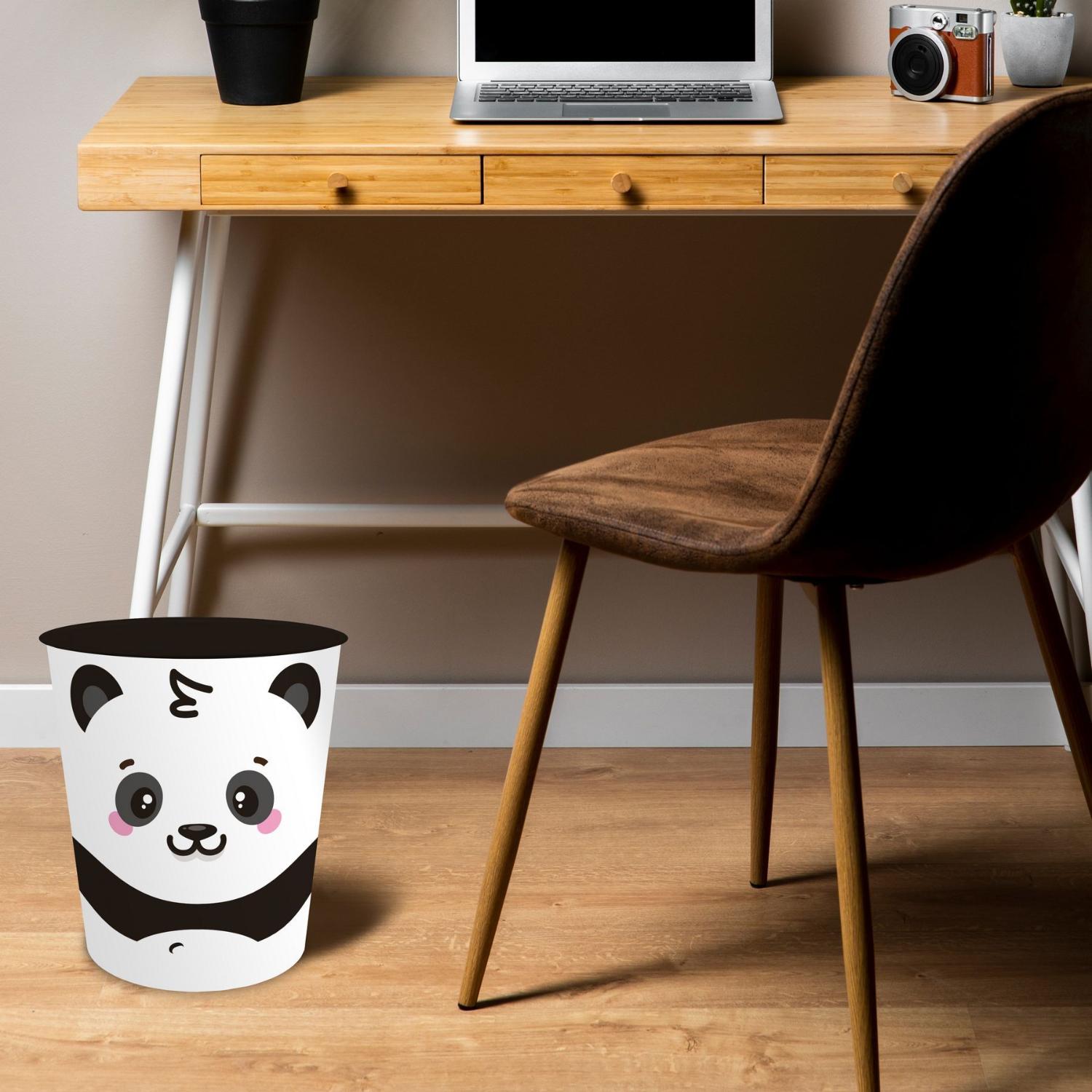 itenga Papierkorb mit Schreibunterlage KAWAII Motiv PAND...