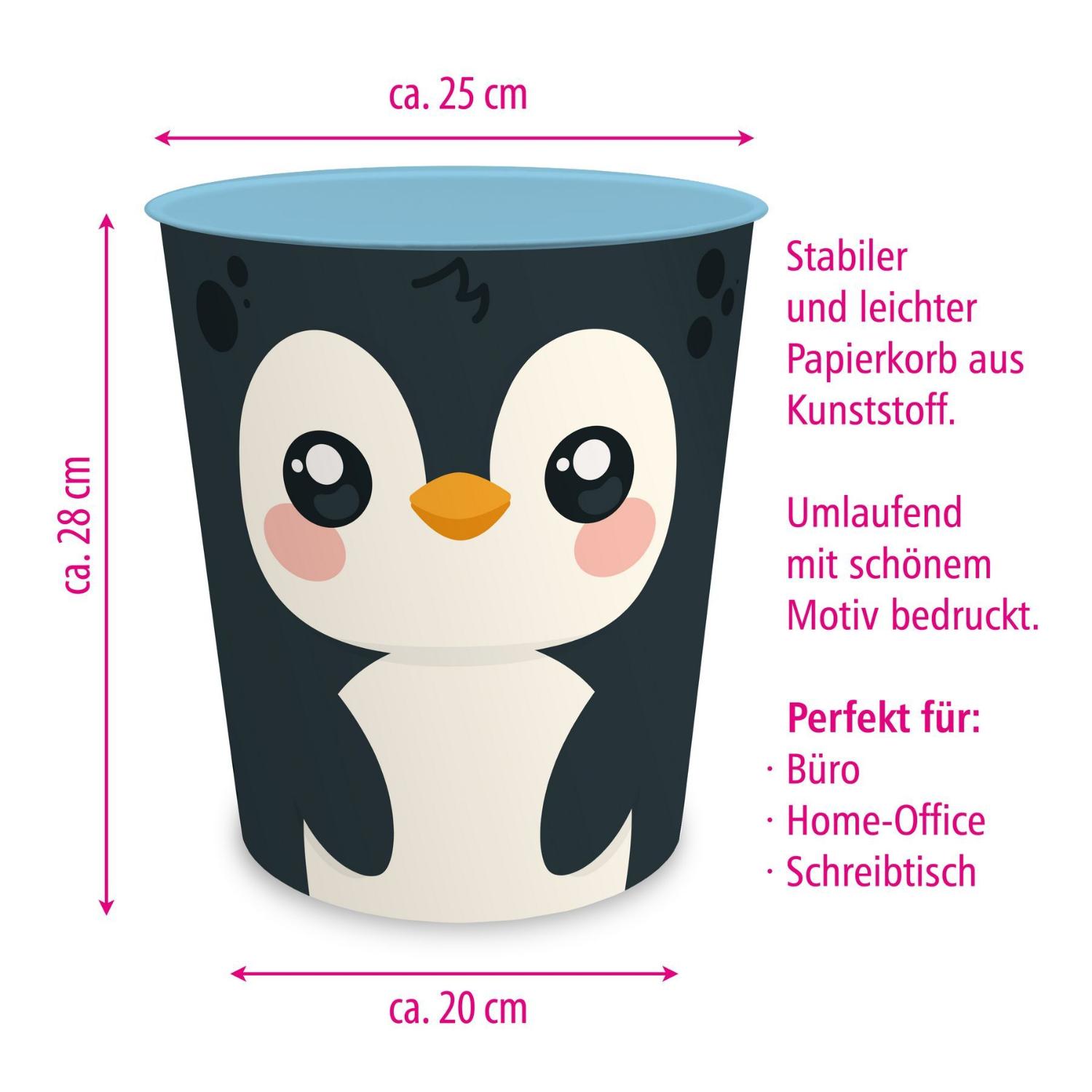 itenga Papierkorb mit Schreibunterlage KAWAII Motiv PING...