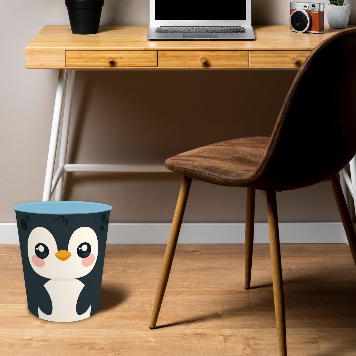 itenga Papierkorb mit Schreibunterlage KAWAII Motiv PING...