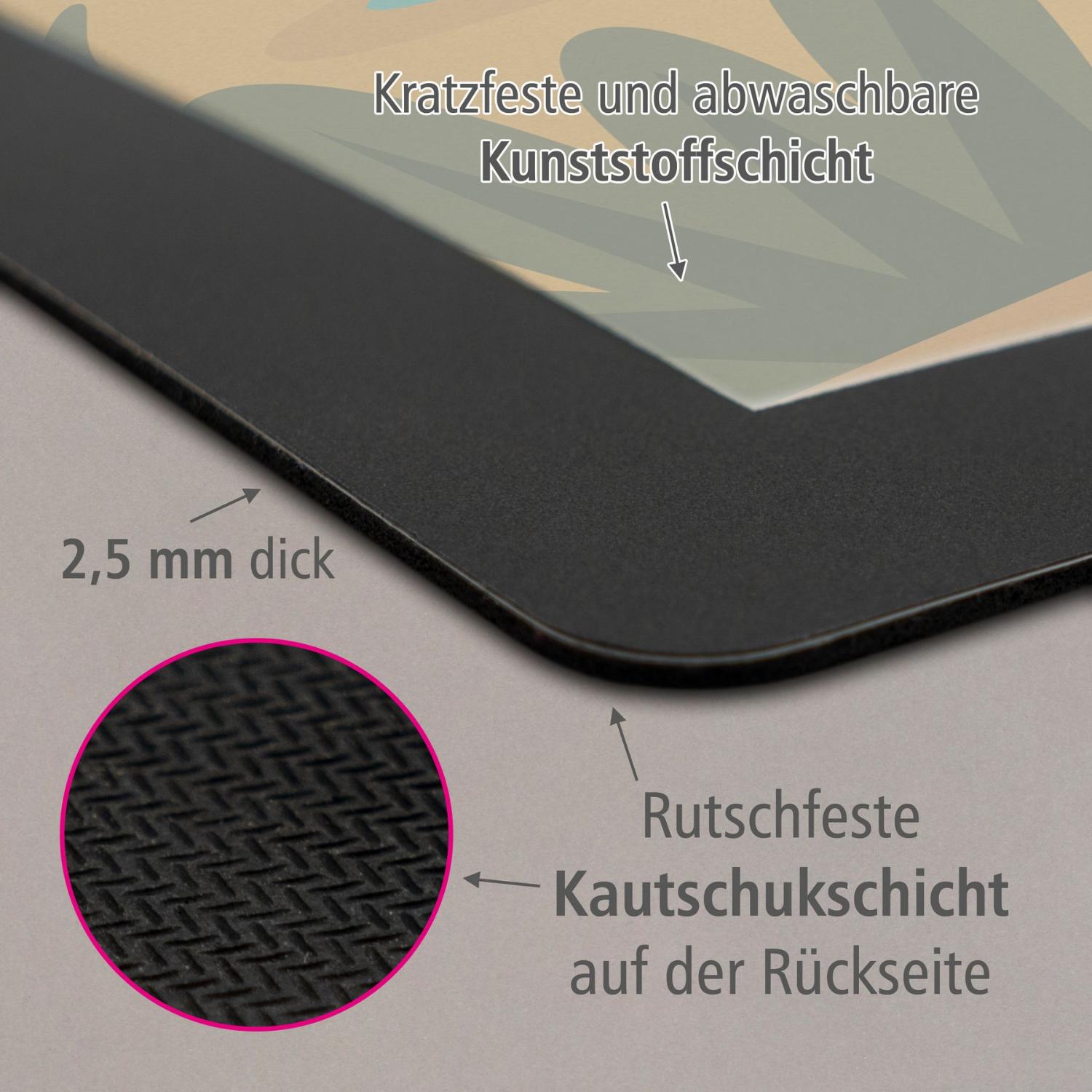 itenga Papierkorb mit Schreibunterlage KAWAII Motiv LAMA...