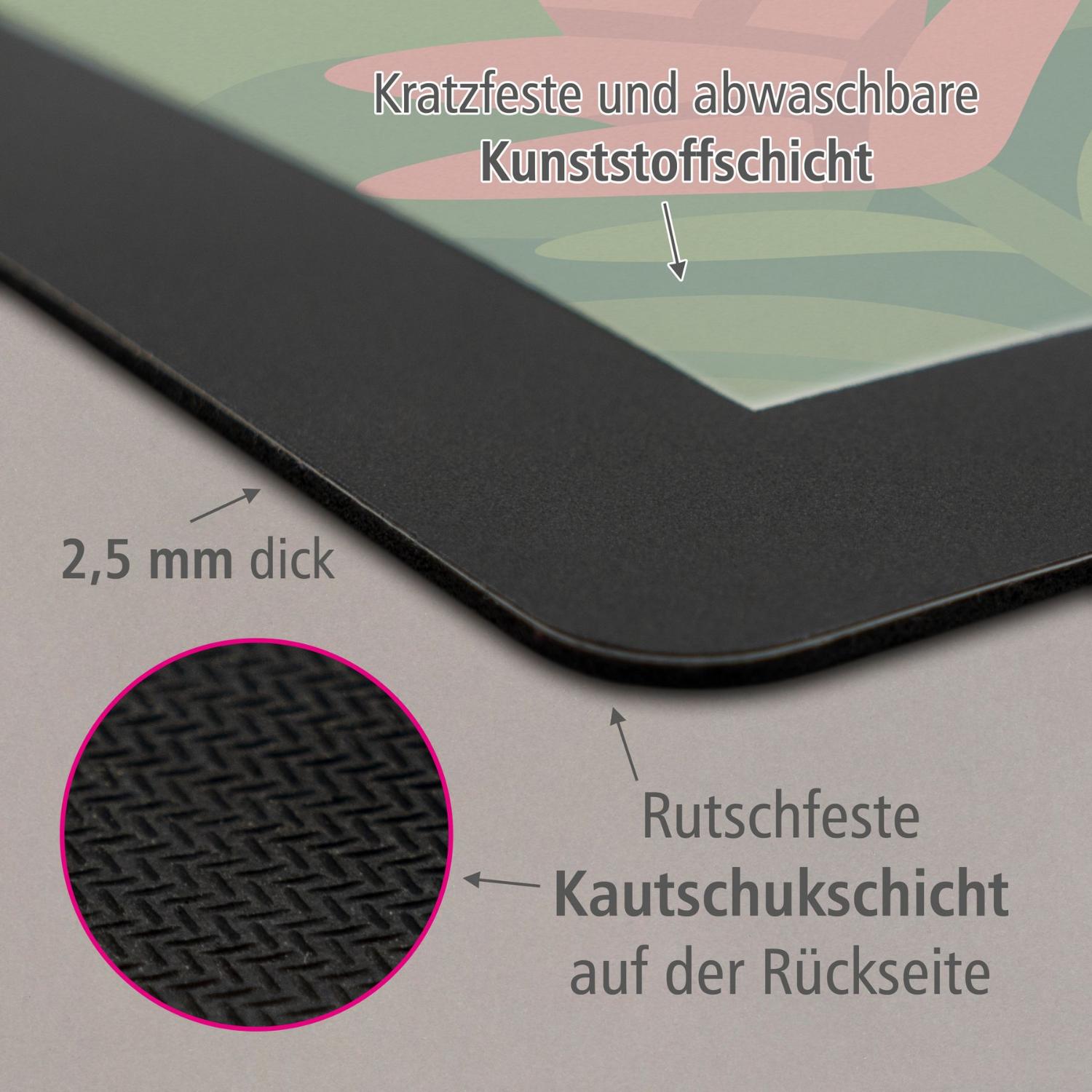 itenga Papierkorb mit Schreibunterlage KAWAII Motiv FAUL...