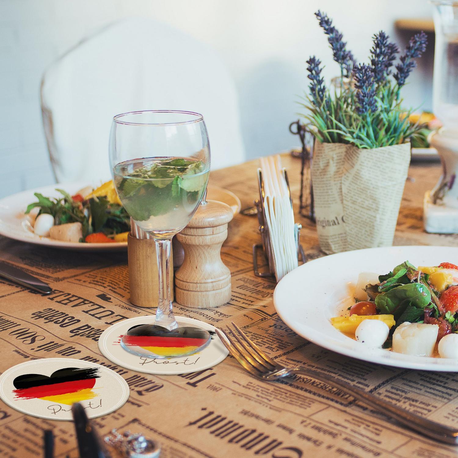 itenga 40x Servietten mit 40x Bierdeckel - Deutschland -...