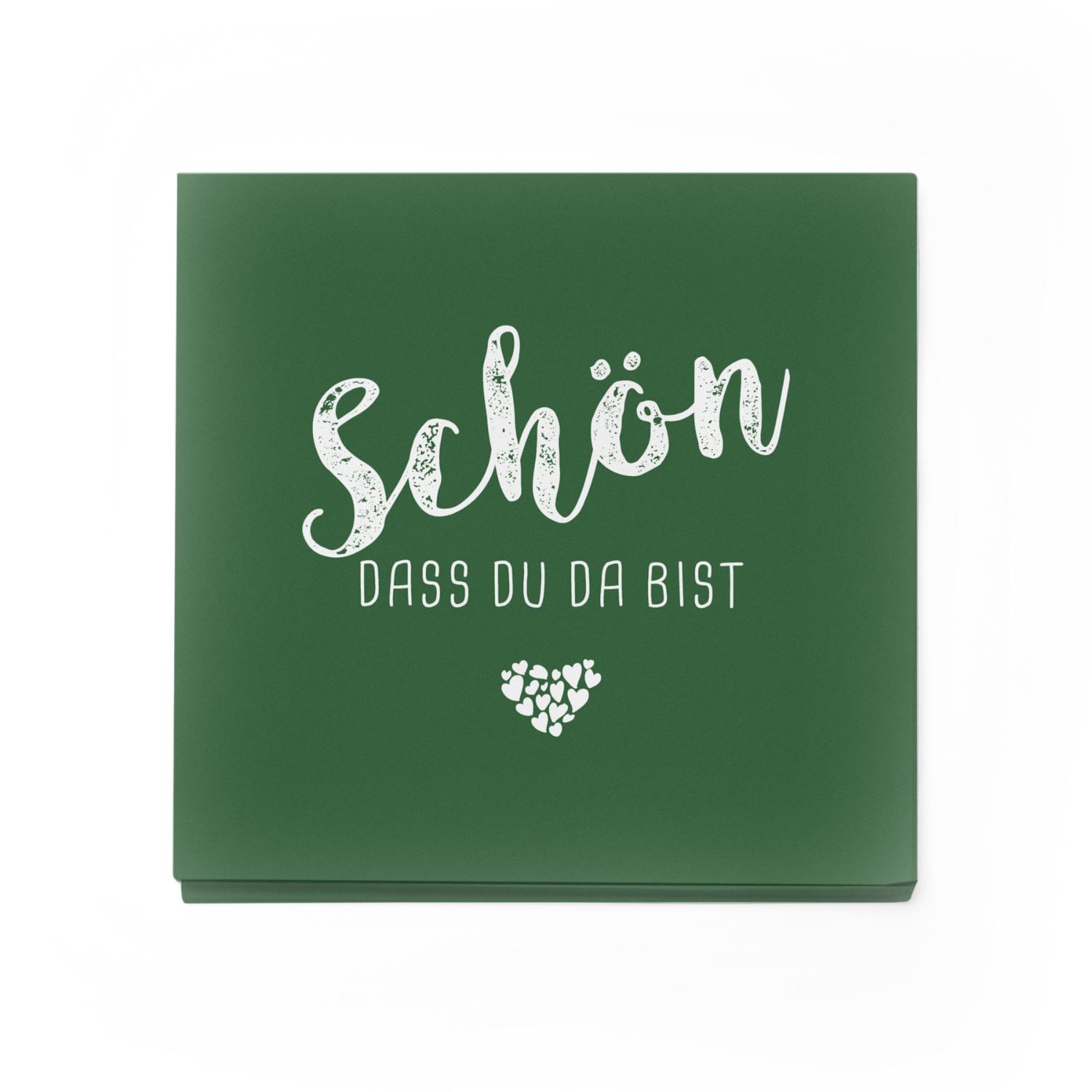 itenga 40x Serviette Sch�n dass du da bist - DUNKELGR�N
