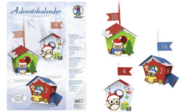 URSUS Geschenkboxen-Adventskalender "Eule"