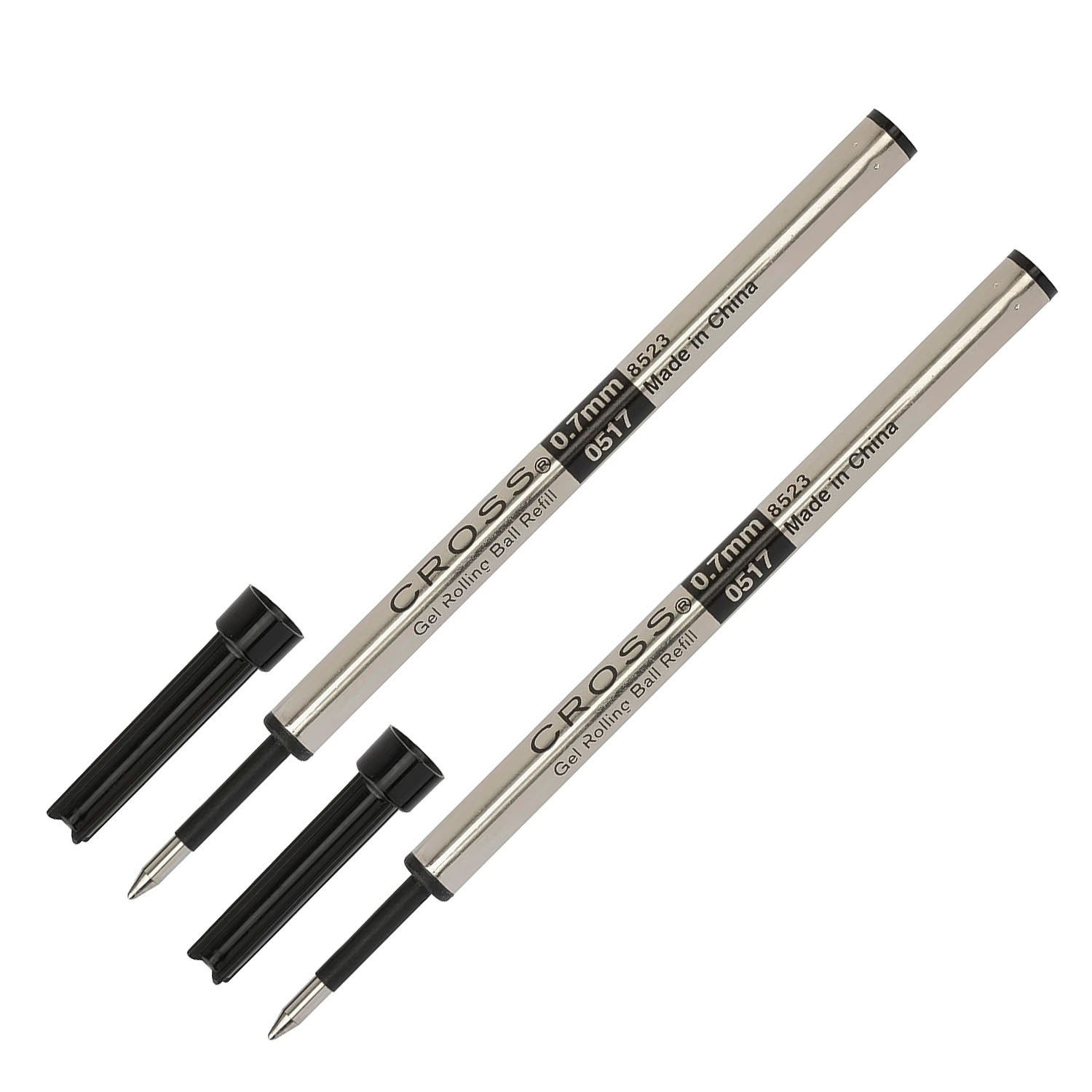 CROSS Gel-Rollerballmine Selectip schwarz 0,7 mm, 2 St�c...