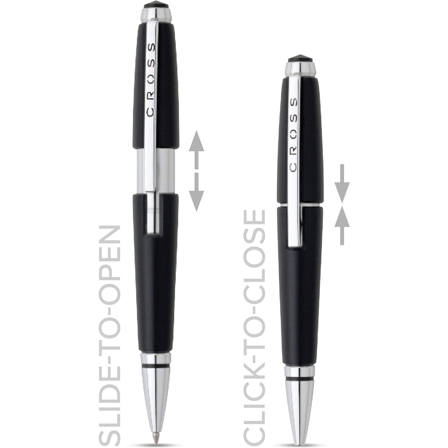 CROSS Rollerball Edge Schwarz, mit Gel-Mine, Self Serve