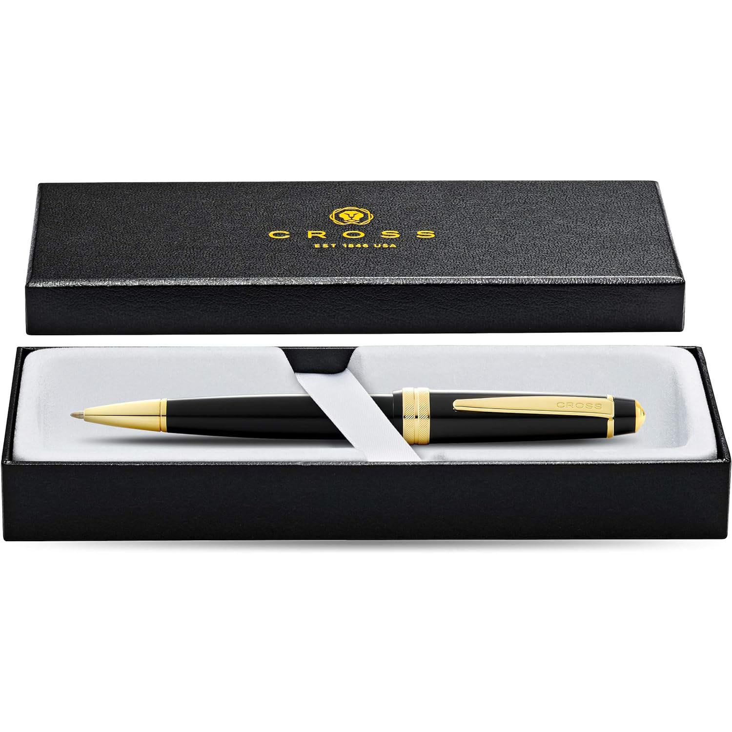 CROSS Kugelschreiber Bailey Light Schwarz-Lack/Gold, aus...
