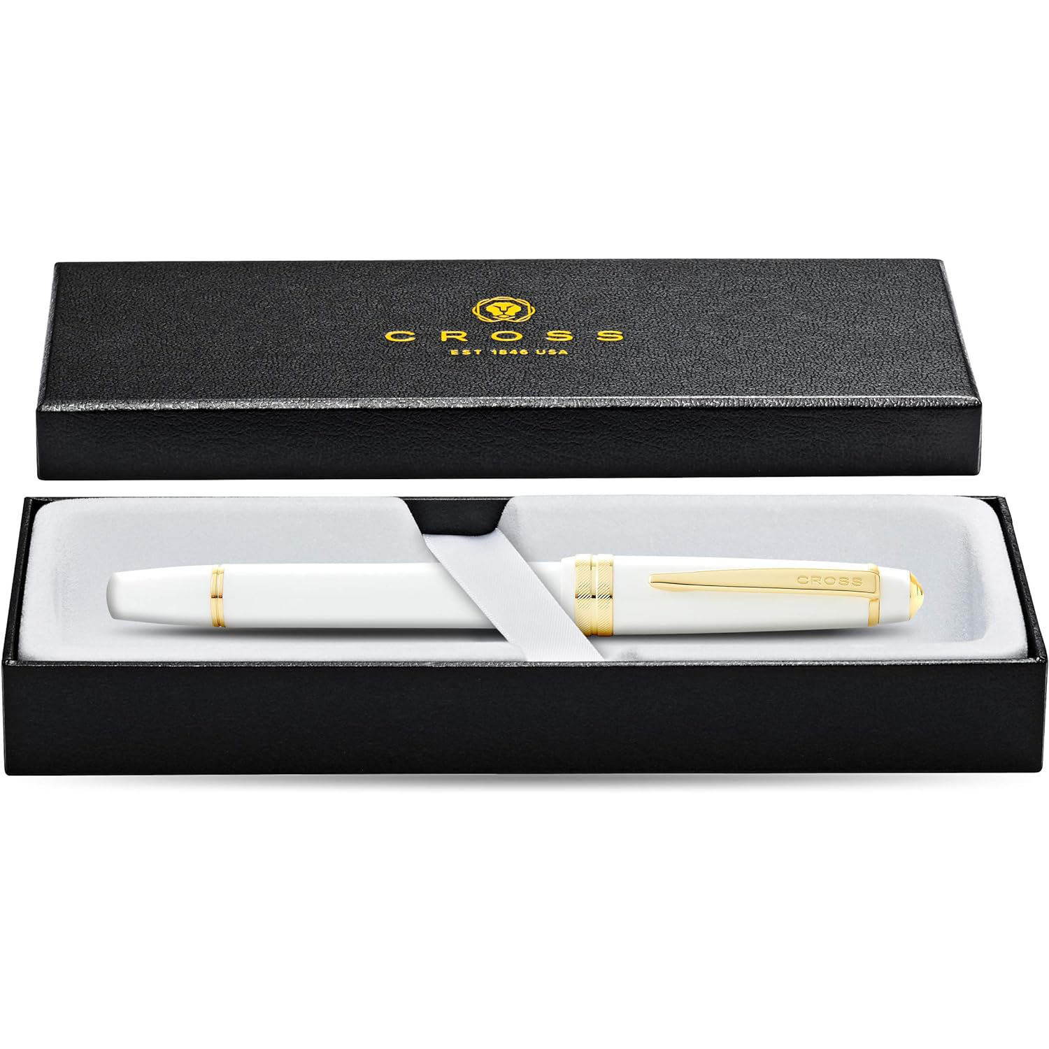 CROSS Kugelschreiber Bailey Light Weiss-Lack/Gold, aus K...