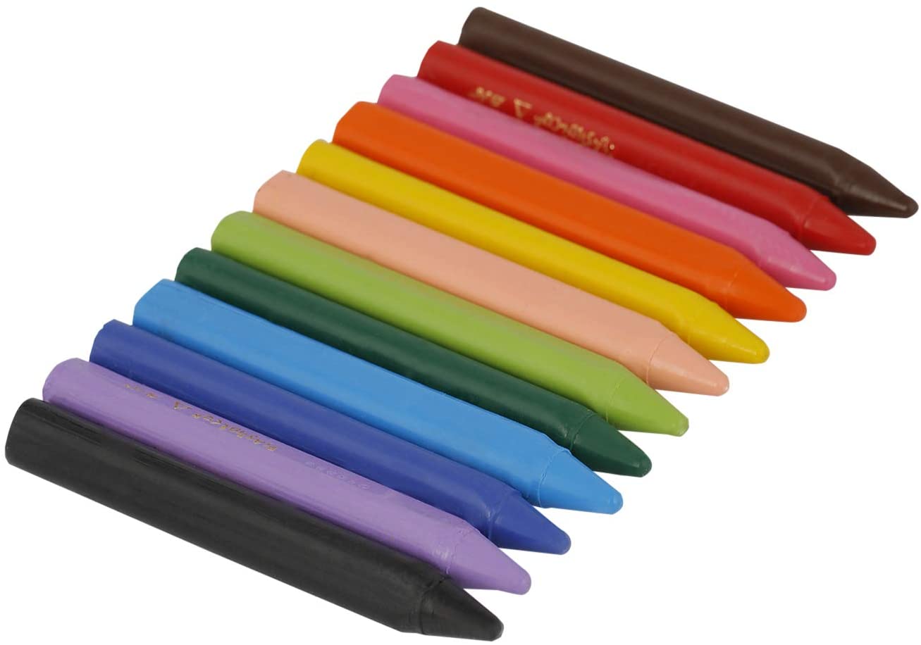 BIC Wachsmalkreide Plastidecor Triangle, 12er Kartonetui