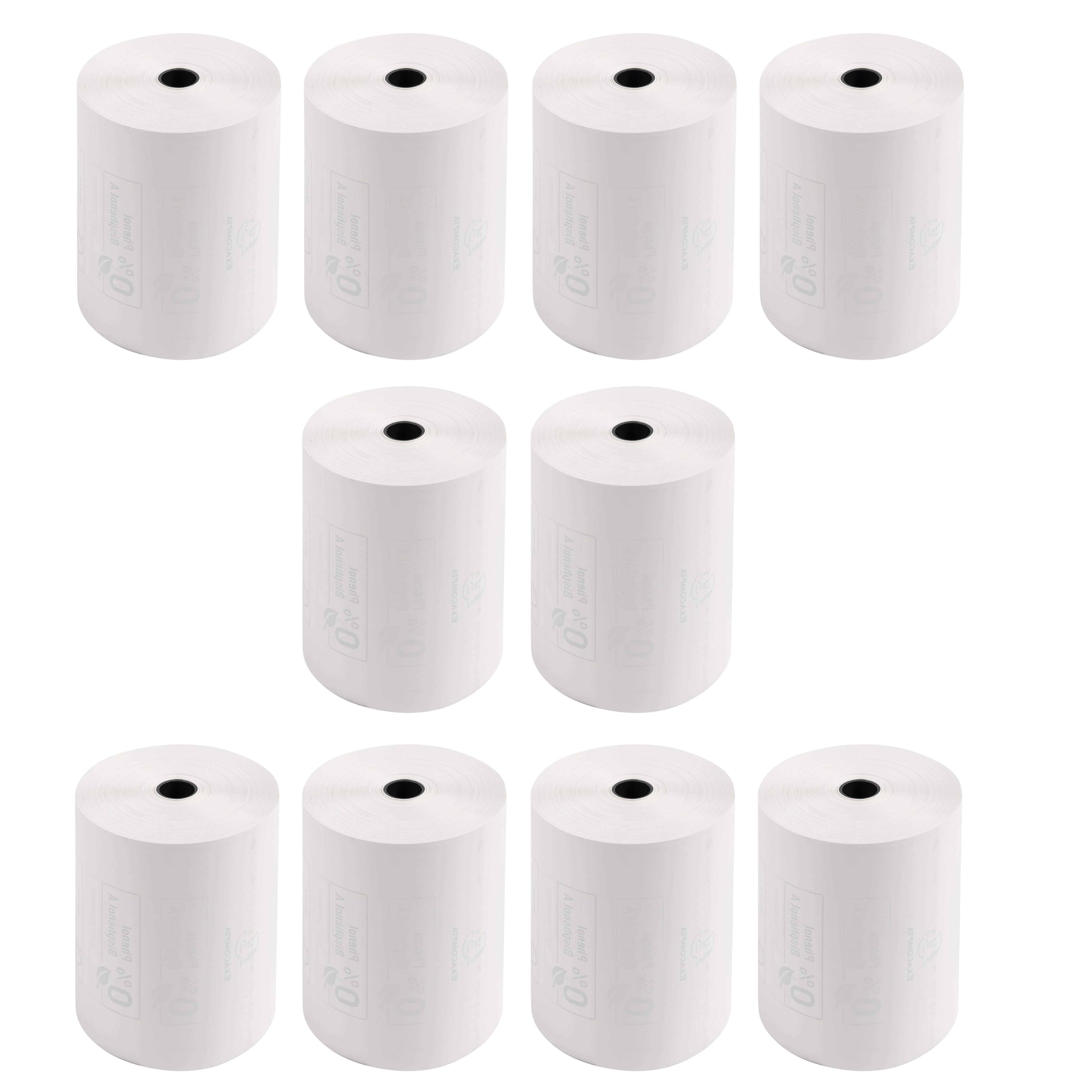 #10xEXACOMPTA Thermorollen f�r Kassensysteme, 80 mm x 44 m