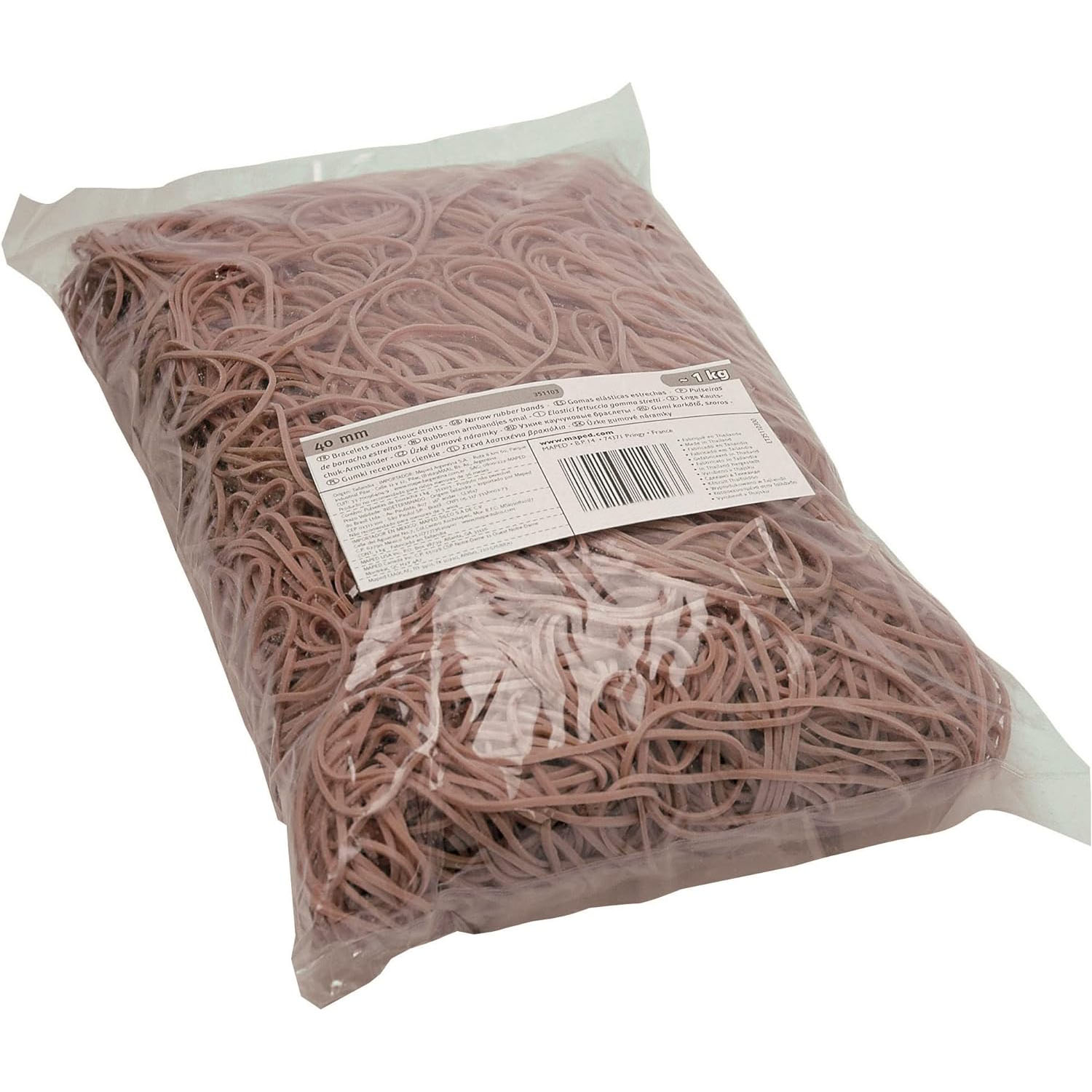 Maped Gummiringe im Beutel, natur, 50 mm, Gro�packung