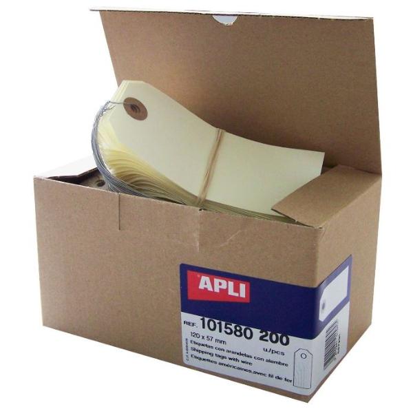 agipa Gep�ckanh�nger, 120 x 57 mm, neutral, mit Draht 20...