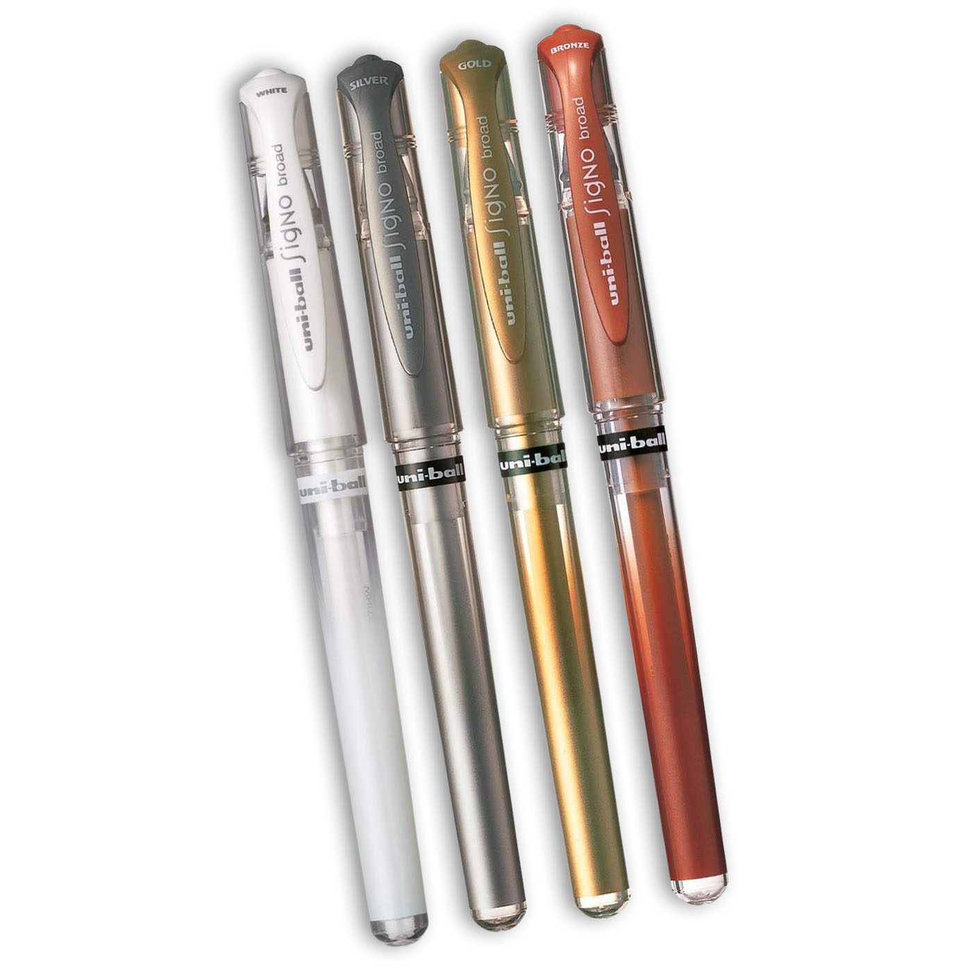 uni-ball Gel-Tintenroller SIGNO broad UM-153, 4er Etui