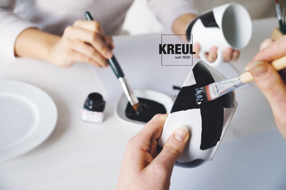 KREUL Porzellanfarbe "Porcelain brillant", Creativset