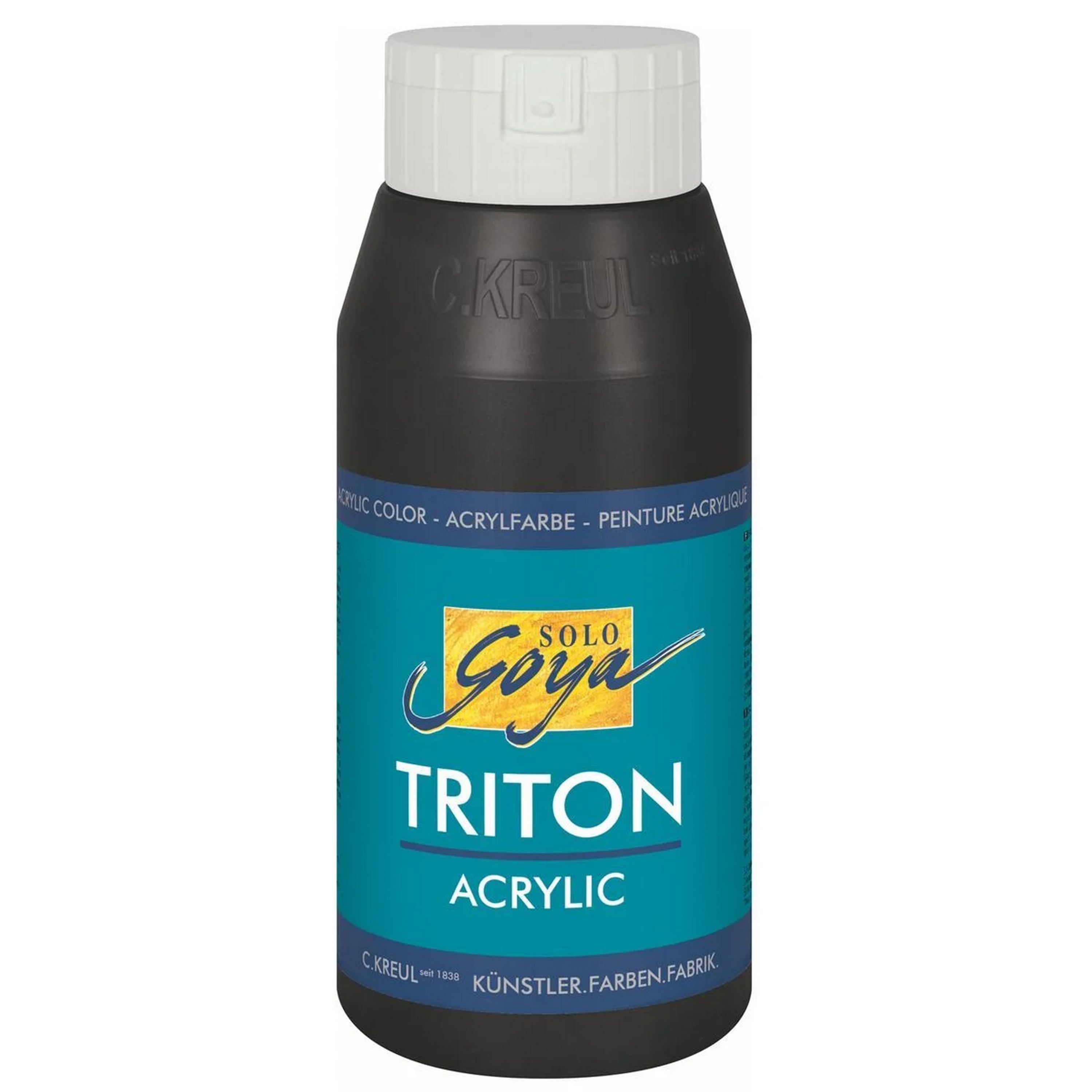 KREUL Acrylfarbe SOLO Goya TRITON, schwarz, 750 ml