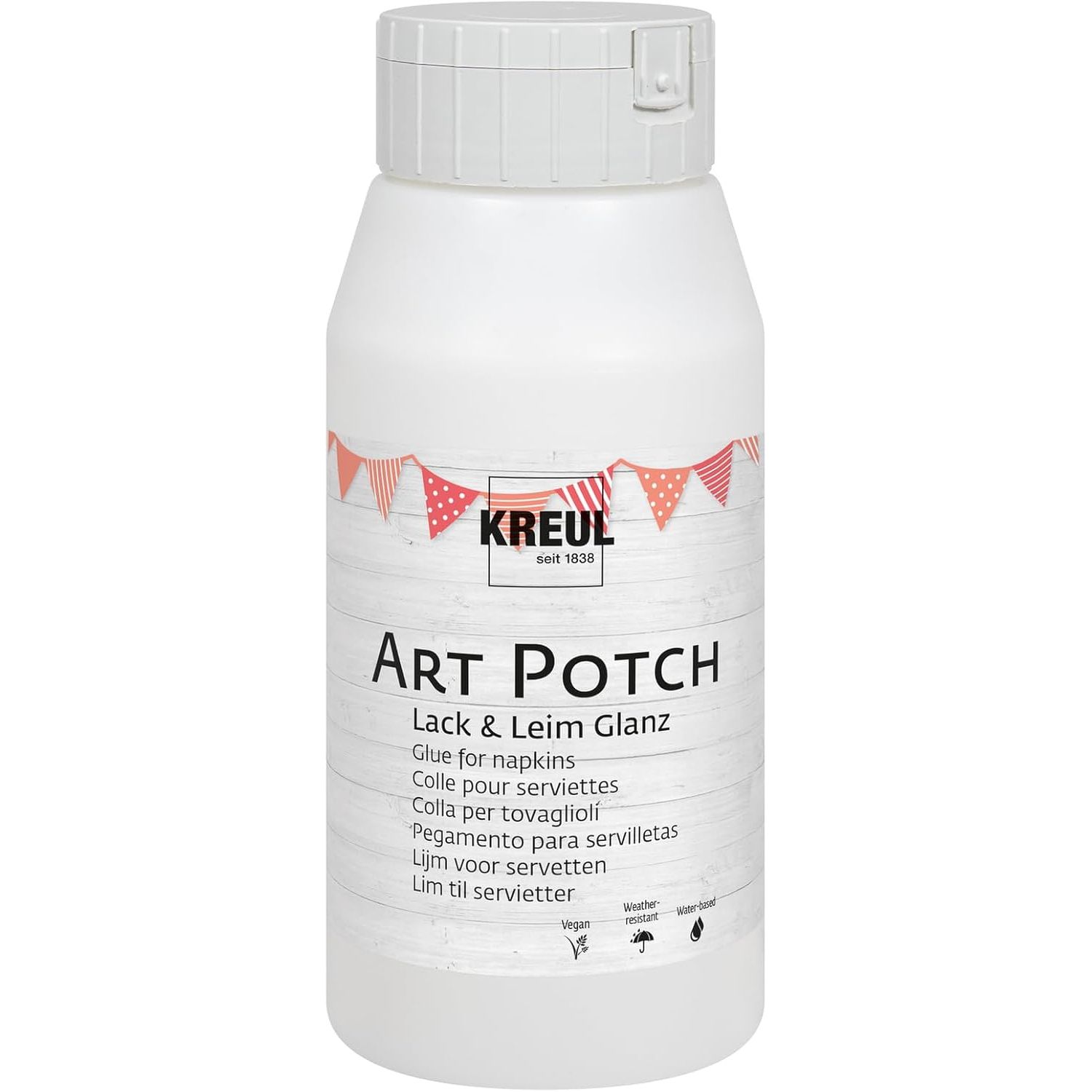 KREUL Servietten-Lack & Leim ART POTCH, gl�nzend, 750 ml