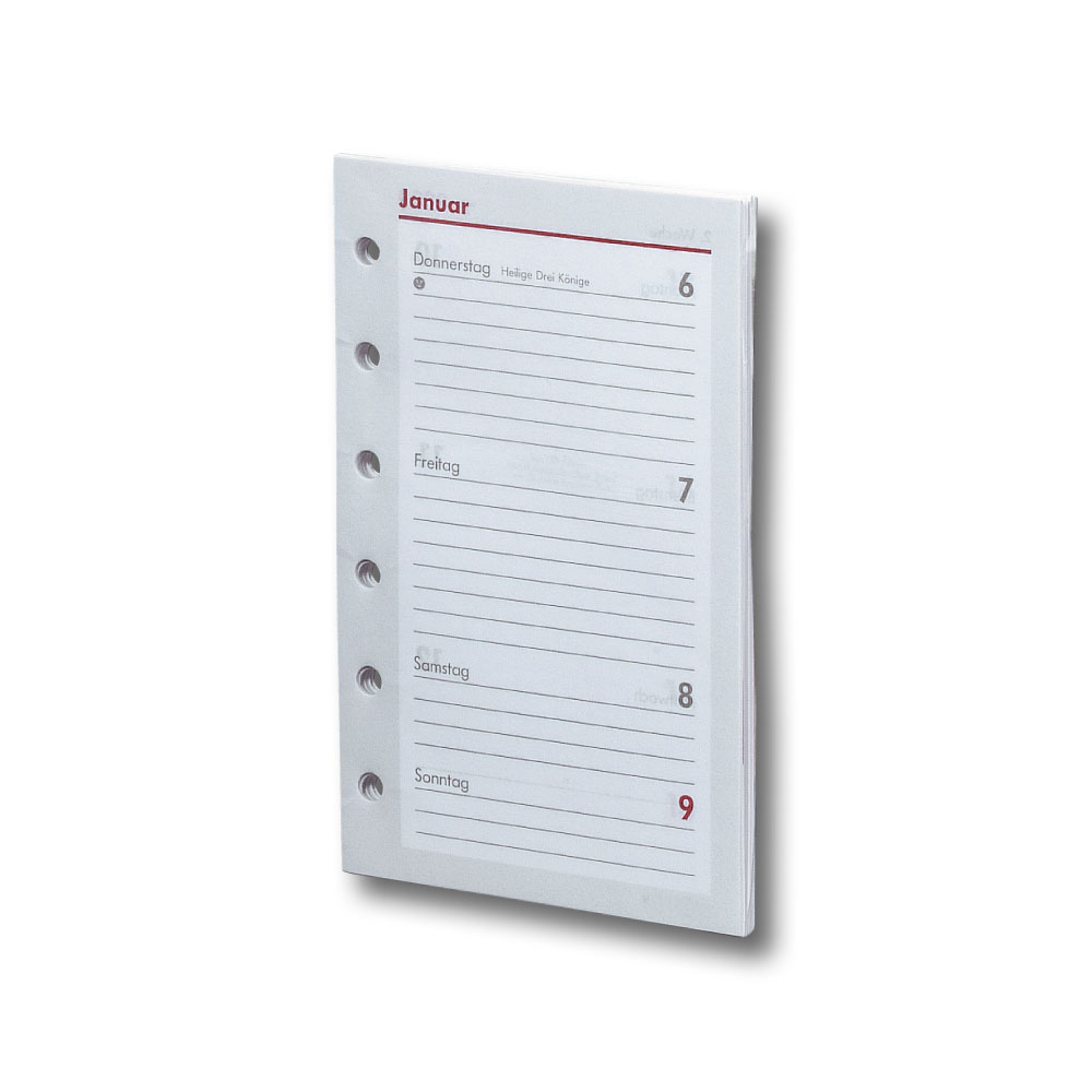 Kalendarium Timer ca A7 12,9x8cm 1Woche/2Seiten 2027 (02...
